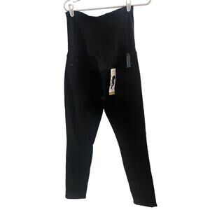 Signature Levi's Strauss Jeans Women's Black‎ Maternity Ankle Skinny Denim Sz M
